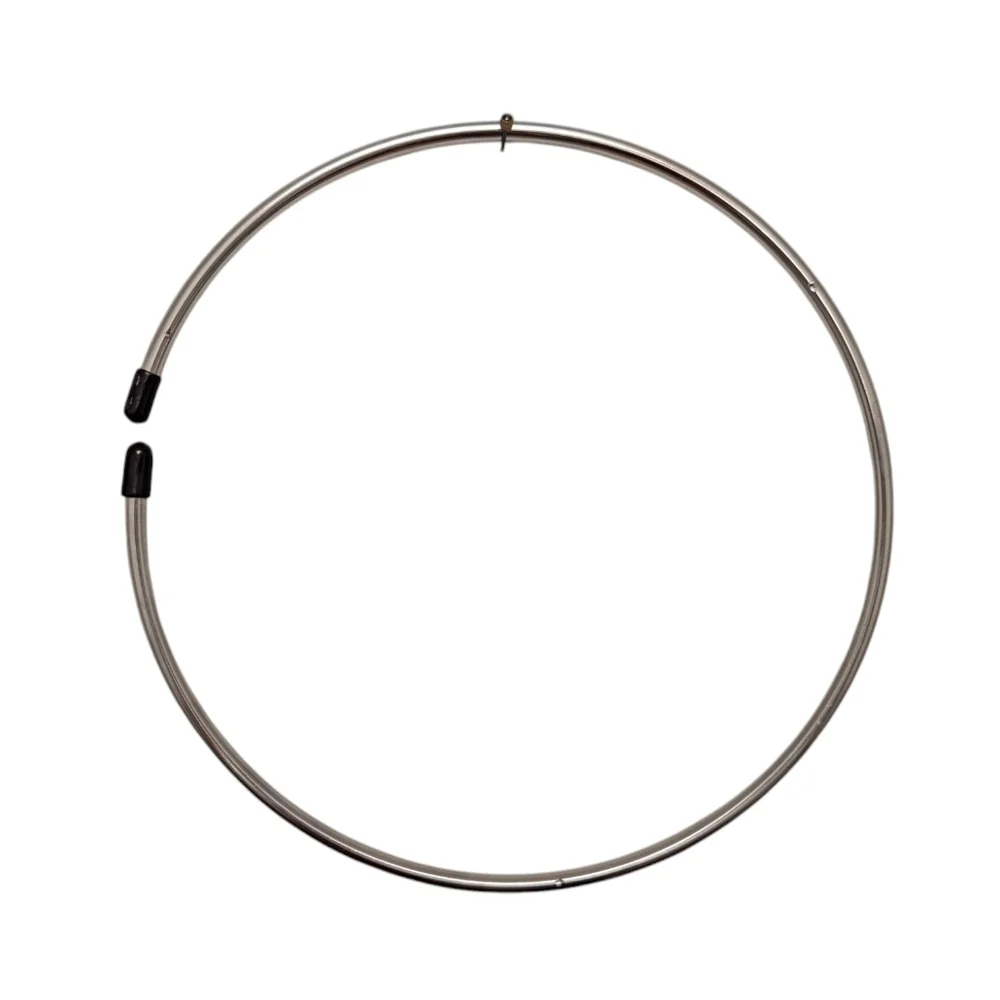 CONTAINER STORE Belt Holder Hoop Scarf Tie Silver Closet Organizer